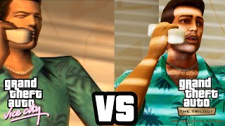 Vice City Original vs GTA VC Definitive Edition  Direct Comparison [upl. by Eenwahs]