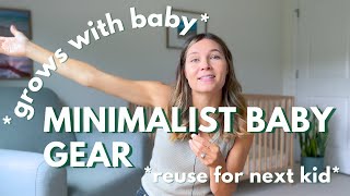 19 MINIMALIST BABY Necessities  Baby Registry Items You’ll ACTUALLY USE amp Reuse For Another Baby [upl. by Annez]