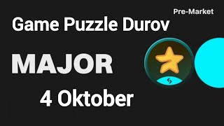 Puzzle Durov Major Airdrop 4 Oktober 🔥 [upl. by Ranie]