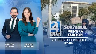 Noticiero de Guayaquil Primera Emisión 131124 [upl. by Baese483]