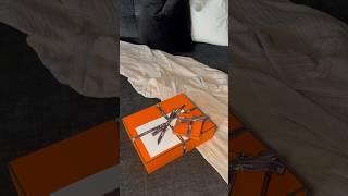 HERMES ORAN SANDALS luxury unboxing hermes fashion shorts [upl. by Barbey]