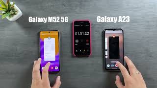 Galaxy A23 vs Galaxy M52 5G Speed Test [upl. by Clint]