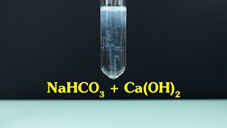 NaHCO3  CaOH2 Natri hidrocacbonat sodium bicarbonate PƯ với canxi hidroxit calcium hydroxide [upl. by Aicia]