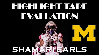 Shamari Earls 2025 CB Highlight Tape Evaluation [upl. by Neddie667]