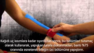 Kinesio Bilek Agrısı Bandı Kullanımı [upl. by Edie782]