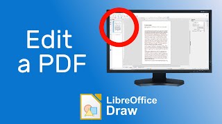 How To Edit a PDF For Free With LibreOffice Draw [upl. by Ecitnerp285]