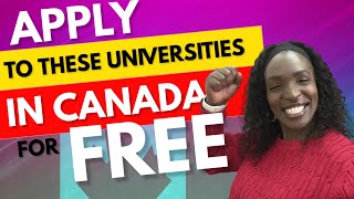 NO APPLICATION FEE FOR INTERNATIONAL STUDENTS TO STUDY IN CANADA 🥳🥳🥳SCHOLARSHIPS NO TOEFL [upl. by Athena259]