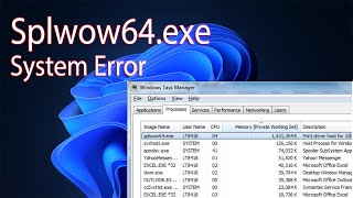 Splwow64exe System Error When Printing Windows 10  Fix [upl. by Eeb92]