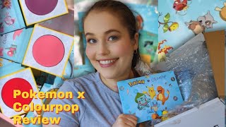 Pokemon x Colourpop Collection Review 💙 [upl. by Gorton344]