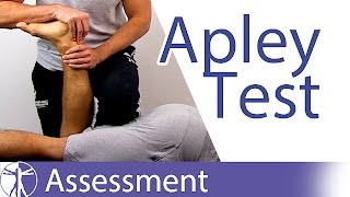 Apleys Test  Meniscus Injury [upl. by Burack381]