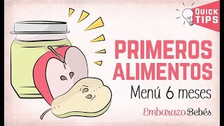 😋🍎 PAPILLAS para BEBÉS de 6 MESES Primeros alimentos [upl. by Naz]