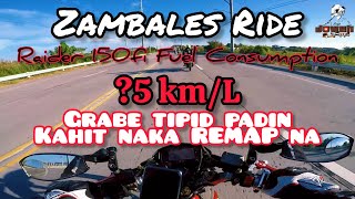 Zambales Ride  Raider 150 fi Fuel Consumption  Remap ECU [upl. by Gorrian]