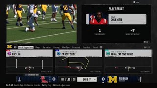 2nd half comeback in NCAA FB25 H2H [upl. by Oicnoel867]