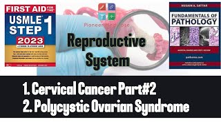 USMLE step 1Cervical carcinoma PCOS from First AidReproductive PathologyUrduHindi [upl. by Ajiat]