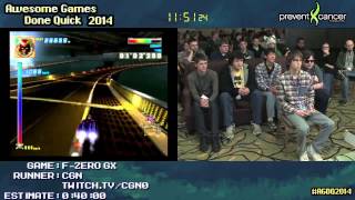 FZero GX  SPEED RUN 02530 Very Hard by CGN AGDQ 2014 [upl. by Dobbins]