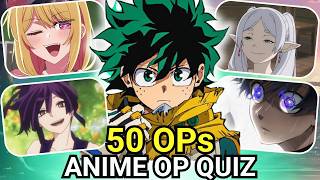 Guess the Anime from the Opening  ANIME OPENING QUIZ [upl. by Eentroc841]