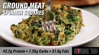 Universal Eats Ground Meat Spinach Squares [upl. by Levin675]