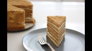 Russian Honey Cake recipe Medovik [upl. by Cesaria827]