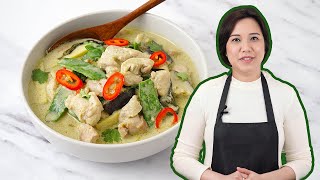 Thai Green Curry with Chicken  Easy Green Curry Recipe [upl. by Ari]