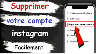 comment supprimer un compte instagram définitivement sur votre phoneamp supprimer son compte instagram [upl. by Norling]