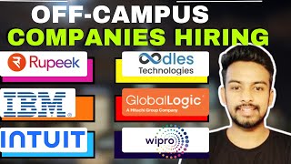 Rupeek Wipro GlobalLogic Intuit Biggest Hiring  OFF Campus Drive For 2025 2024 2023 Batch Jobs [upl. by Towbin]