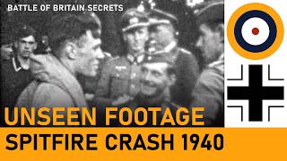 Unseen Battle of Britain footage of Spitfire crash [upl. by Fry]