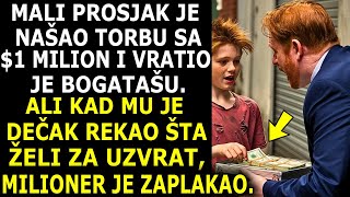 MALI PROSJAK NAŠAO AKTOVKU SA MILION DOLARA KOJA PRIPADA BOGATAŠU I VRATIO JU JEALI KAD MU JE REKAO [upl. by Arlena651]