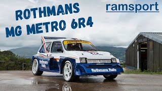 Rothmans MG Metro 6R4 Rally Car  Ramsport [upl. by Eachern508]