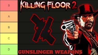 Killing Floor 2 Gunslinger Weapons Tier List [upl. by Blain]