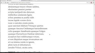 Catullus 36 quotAnnals of Volusiusquot read and translated ex pagina ex tempore [upl. by Henebry31]