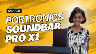 Portronics pure Soundbar Pro X1 Mahi Tamboli SaregamaMusic portronicsdigital [upl. by Enairb]