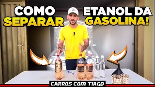 Como separar etanol da gasolina  será que o carro fica mais econômico com gasolina pura [upl. by Bork887]