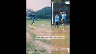 Fast Bowling Action Comparison with Anrich Nortje🔥💪 shorts youtubeshorts fastbowling [upl. by Targett159]