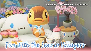 Fun With the Sanrio Villagers  Animal Crossing New Horizons [upl. by Hcib]