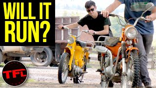 Barn Find Bikes Can We Bring A Classic Honda Trail 90 Back To Life After THIRTY Years In A Barn [upl. by Yrennalf]