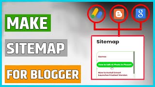 How To Make Sitemap For Blogger Website  Sitemap For Blogger Site [upl. by Nerradal336]