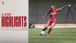 Highlights 1 Stanford Womens Soccer vs 11 Santa Clara [upl. by Damahom]