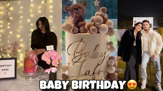 Mana jafry Celebrates Baby Birthday 😍  Shahveer jafry and Ayesha baig First Baby Plan ❤️ [upl. by Idoc]