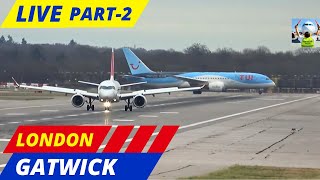 LIVE  London GATWICK Airport  Afternoon Arrivals 030224 Part2 aviation live planespotting [upl. by Royce]