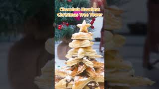 How to Make a Chocolate Hazelnut Christmas Tree Pastry  Acekool Air Fryer FT1 shorts christmas [upl. by Severin195]