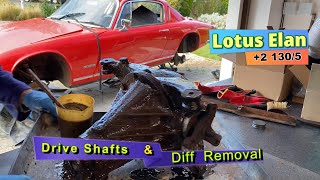 Lotus Elan 2 Drive Shaft and Diff removal [upl. by Pressman]