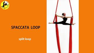 Tessuto aereo spaccata loop  Aerial silk split loop [upl. by Jakob140]