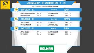 Joondalup  1s v University  1s [upl. by Quintina]