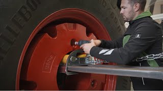 AGCO  Fendt  Wheel Weight Handling Tool [upl. by Anaihk]