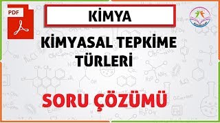 KİMYASAL TEPKİMELER SORU ÇÖZÜMÜ [upl. by Hanna]