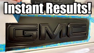 How To Blackout Car Emblems Easily  Pro Plasti Dip Method [upl. by Davena]