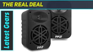 PyleUsa Indoor Outdoor Speakers Review  Ultimate 500W Dual Waterproof Audio System [upl. by Llerrah118]