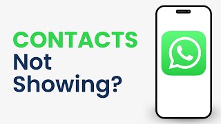 How to Fix Whatsapp Contacts Not Showing on iPhone [upl. by Tonneson891]