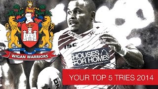 Top 5 Wigan Warriors tries from this season so faras voted by YOU [upl. by Myrtia]