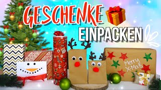 GESCHENKE SCHÖN VERPACKEN 🆘 Weihnachtsgeschenke verpacken DIY  Hacks [upl. by Niveg856]